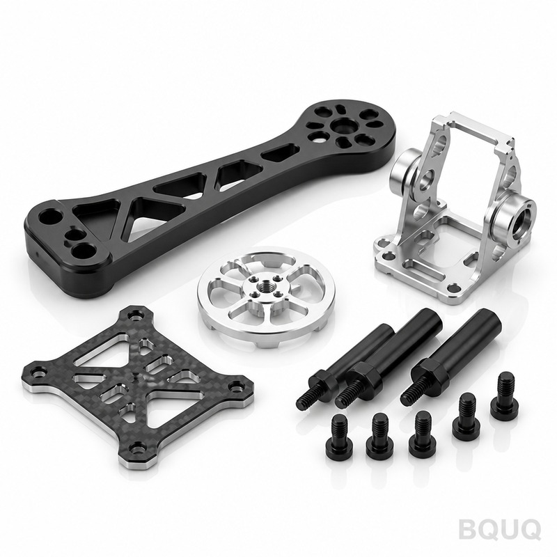 Индивидуальные CNC-обработанные детали для дронов из алюмини